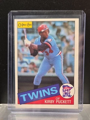 1985 O-Pee-Chee Kirby Puckett novato #10 (RC) HOF Minnesota Twins Foto 1 de 2