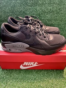 Nike Air Max Excee Men Size 10 Black Dark Grey Running Shoes New - Picture 1 of 5