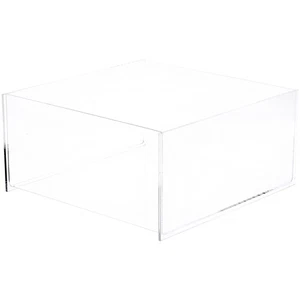 Plymor Clear Acrylic Square Open Top Merchandise Display Tray, 12"W x 12"D x 6"H - Picture 1 of 1