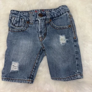 Freestyle Revolution Denim Shorts Infant Boys 4T Blue Jean Elastic Waist Button - Picture 1 of 11