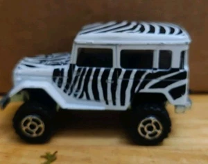 Majorette Brand Toyota 4x4 #277 Zebra Made In France 1980s - Picture 1 of 6