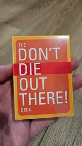 The Don't Die Out There! Baraja de cartas con puntas de supervivencia NUEVA para acampar - Imagen 1 de 7