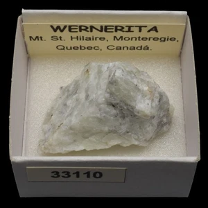 WERNERITA (Mt. St. Hilaire, Monteregie, Quebec, Canada) #33110 / Wernerite - Picture 1 of 1
