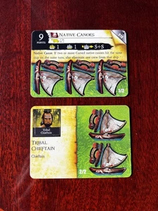 NATIVE CANOES CURSED Savage Shores Pirates Wizkids CSG Pocketmodel - Picture 1 of 2