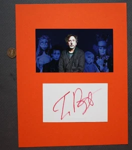 Tarjeta y foto firmadas/autografiadas por el director de Batman & Pee Wee Herman Tim Burton -- - Imagen 1 de 1