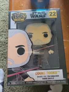 FUNKO POP Enamel Pin- Star Wars - #22 Count Dooku - Brand New Sealed - Picture 1 of 2