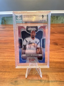 2018 Panini Prizm World Cup RED BLUE WAVE #88 Jerome Boateng - Germany Beckett 9