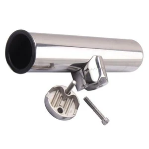 360 Degree Adjustable Removable Rail Mount Stainless Steel Fishing Rod Holders - Picture 1 of 3