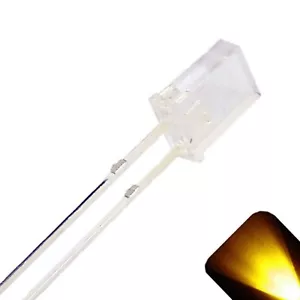20 x 2x5x7mm Rectangle LEDs Wide Angle Yellow Gold LED Square x 2 5 7 - 7x5x2 mm - Picture 1 of 3