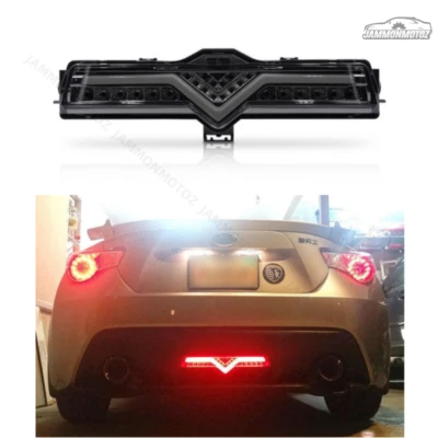 For Subaru BRZ Toyota 86 Scion FR-S Smoked LED Rear Fog Brake Reverse Light - Image 1 of 3