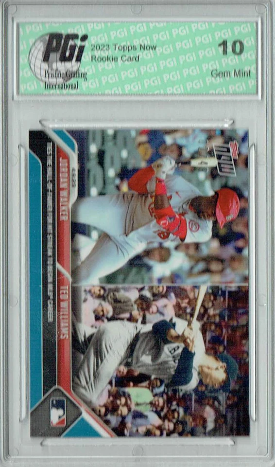Jordan Walker 2023 Topps Now #87 Ted Williams SP #2/49 Rookie Card PGI 10 - Image 1 of 1