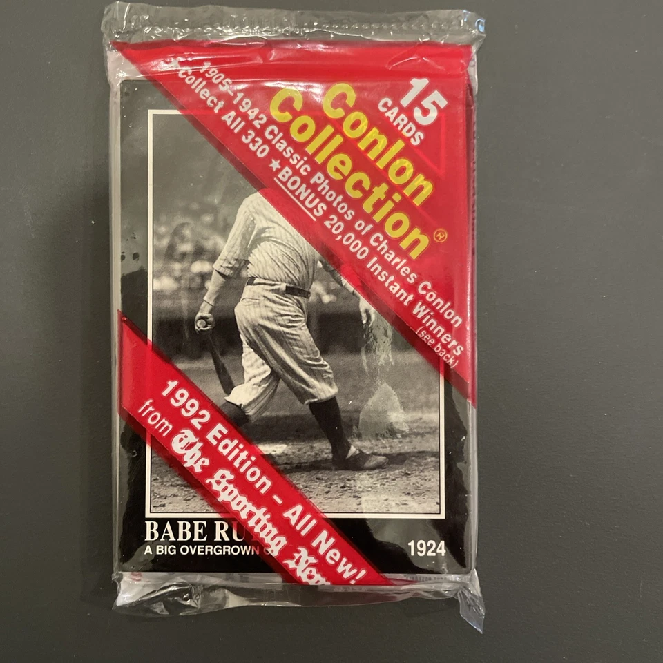 Baseball Cards 1992 Edition The Sporting News Conlon Collection Sealed Pack - Image 1 of 1