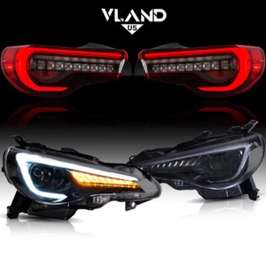 Faros LED VLAND + luces traseras rojas para Toyota GT 86 Subaru BRZ Scion FRS 12-20 - Imagen 1 de 24