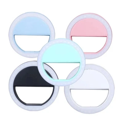 Portable Selfie LED Light Ring Camera iPhone Android iPad Ring Light Party Favor - Image 1 of 4