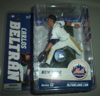 New York Mets Carlos Beltran McFarlane White Jersey - Image 1 of 4