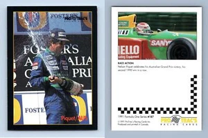 Piquet / Aus #187 Formula 1 Pro Trac's 1991 Premier Racing Card - Picture 1 of 1