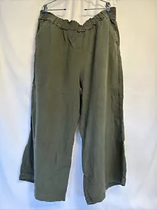 ANA Women’s Sz Xl Wide Leg Linen Rayon Pants Boho Beach - Picture 1 of 4