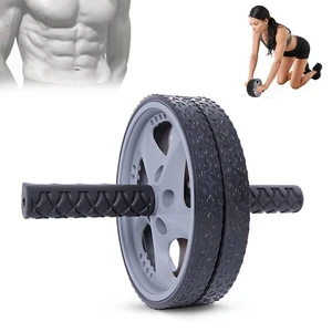 Ab Wheel Roller Core Fitness Trainer Home Gym Abdominal Workout Equipment - Picture 1 of 8