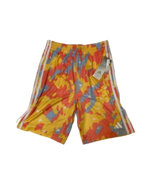 Pantalones Cortos Adidas Big Boys XL AeroReady 8 Pulgadas Camuflaje Dorado Naranja Foto 1 de 4