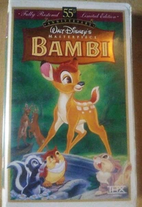 Bambi 55th Anniversary Limited Edition Walt Disney VHS - Foto 1 di 3