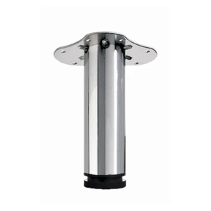 Möbelfuß/Tischbein, Edelstahl-Optik, Ø 60 x 200 mm, Belastbarkeit 100 kg, B-Ware - Bild 1 von 1