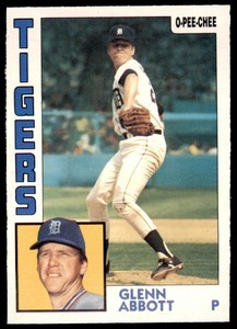 1984 O-Pee-Chee Glenn Abbott . Detroit Tigers #356