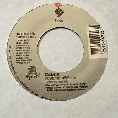 Deee-Lite – Power Of Love / Deee-Lite Theme - 1991 Elektra Records 45 RPM Single - Image 1 of 2