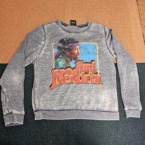 Jimmy Hendrix Bravado Damen Pullover Sweatshirt Medium Grau P5a - Bild 1 von 9