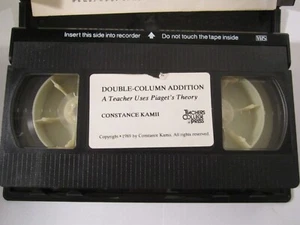 VHS Documentary DOUBLE-COLUMN ADDITION Piaget's Theory CONSTANCE KAMII 89 [10P8] - Picture 1 of 2
