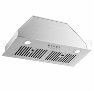30" Range Hood Insert - 500 CFM Stainless Steel Built-in Kitchen Vent 4 Speeds - Picture 1 of 8