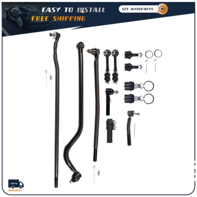 Kit de rótula de varilla de amarre de suspensión delantera 4x4 para Dodge Ram 2500 3500 1998-1999 Foto 1 de 4