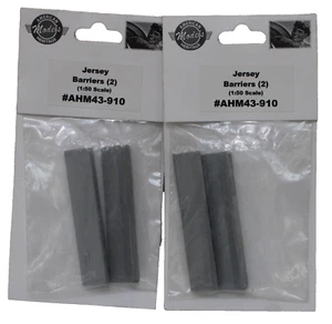 American Heritage AHM43-910 O Scale (1:50) Jersey Barriers (4) MIP - Bild 1 von 2