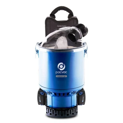 Pacvac Superpro Go Cordless battery Backpack Vacuum Cleaner with 4 battery pack - Image 1 of 4