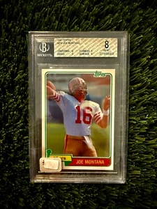 1981 TOPPS JOE MOTANA #216 BGS 8 ROOKIE CARD - Picture 1 of 2