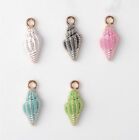 DIY 20pcs Marine life conch Charms Pendant earring necklace Jewelry Accessories