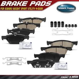 8pcs Front & Rear Ceramic Brake Pad for Subaru Ascent 19-22 Sport Utility 4-Door - Picture 1 of 8