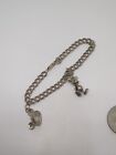 Vintage Sterling Silver 925 Disney Charm Bracelet 7"