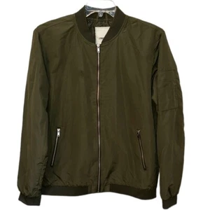 Men's Produkt Bomber Jacket with MA-1 Pocket Forest Night Green Size XL - Picture 1 of 7