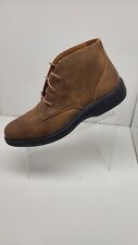 Men’s Dr. Comfort Ruk Diabetic Orthotic Brown Leather Chukka Boots Size 10 M
