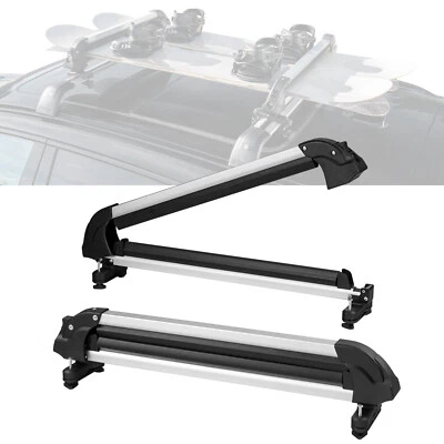VEVOR Ski Snowboard Roof Rack 31.7" Universal Ski Rack for Car Roof with Lock - Изображение 1 из 4