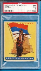 1934 R80 League Of Nations #44 Serbia Psa 7 - Picture 1 of 2