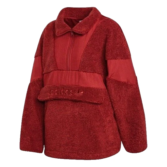 CHAQUETA JERSEY ADIDAS SHERPA MEDIA CREMALLERA CÁLIDA ROJO MISTERIO MUJER L EC0755 Foto 1 de 1