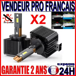 LAMPES LED D2S D2R VENTILE BLANCHE XENON 6500K POUR FEU VOITURE ANTI ERREUR 140W - Imagen 1 de 17