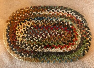 Beautiful Handmade Antique/Vintage Multi Colored Shaker Rug 18x12 - Picture 1 of 7