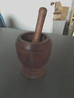 ANTIQUE MORTAR AND PESTLE WOODEN
