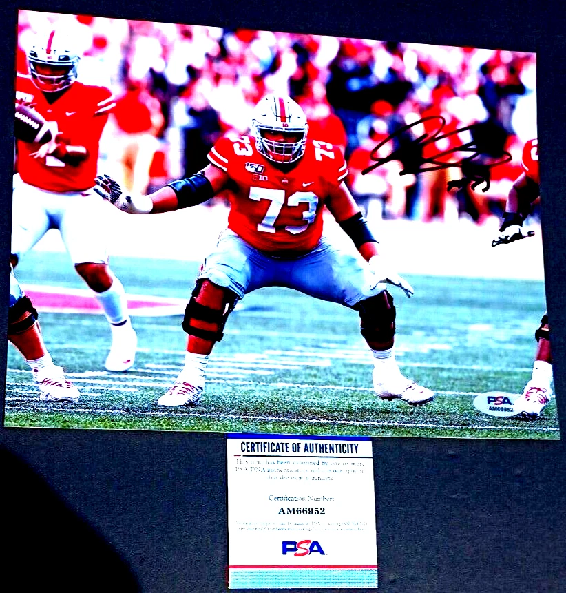 JONAH JACKSON Ohio State Buckeyes SIGNED 8X10 Photo PSA COA - Image 1 of 1