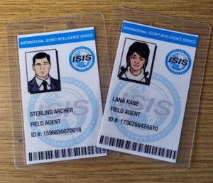 Archer TV Series ID Badge - Field Agent Sterling Archer & Lana Kane Cosplay - Picture 1 of 4