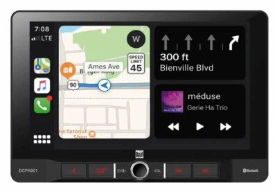 Dual DCPA901 9" In-Dash Touchscreen Digital Media Carplay Receiver / Bluetooth - Image 1 of 2