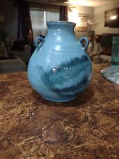 Chinese Antique Qing Dynasty Blue Glazed  Porcelain Pottery Jar