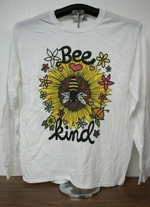 Bee Kind Long Sleeve T-Shirt, Large, White - Picture 1 of 4